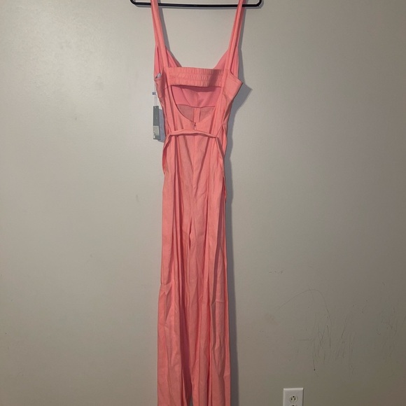 Antonio Melani Elise Stretch Linen Sweetheart
Neck Sleeveless Tie Waist Jumpsuit - Picture 7 of 8